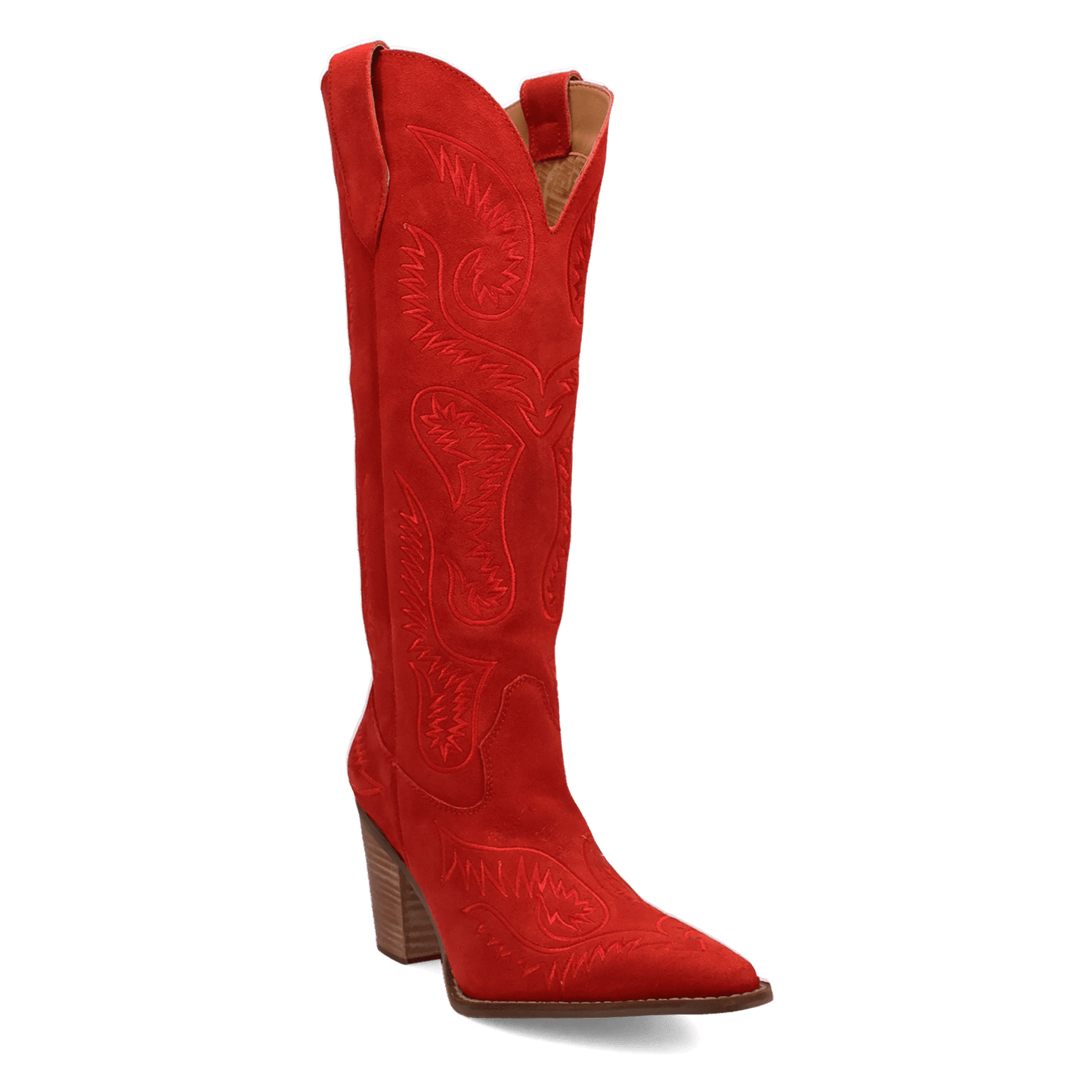 Women's Dingo Evita Leather Boot - Red - DI2253-RD