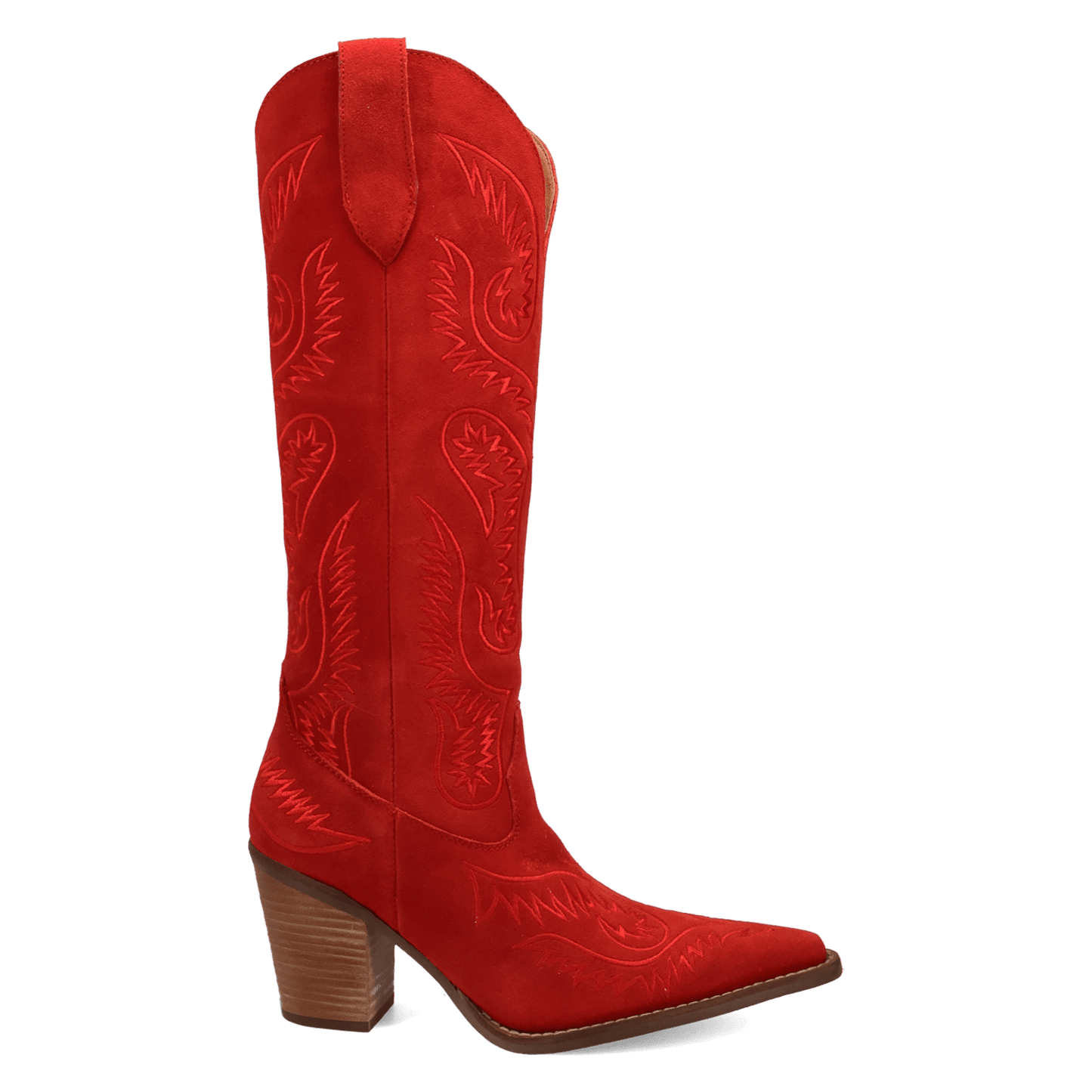 Women's Dingo Evita Leather Boot - Red - DI2253-RD