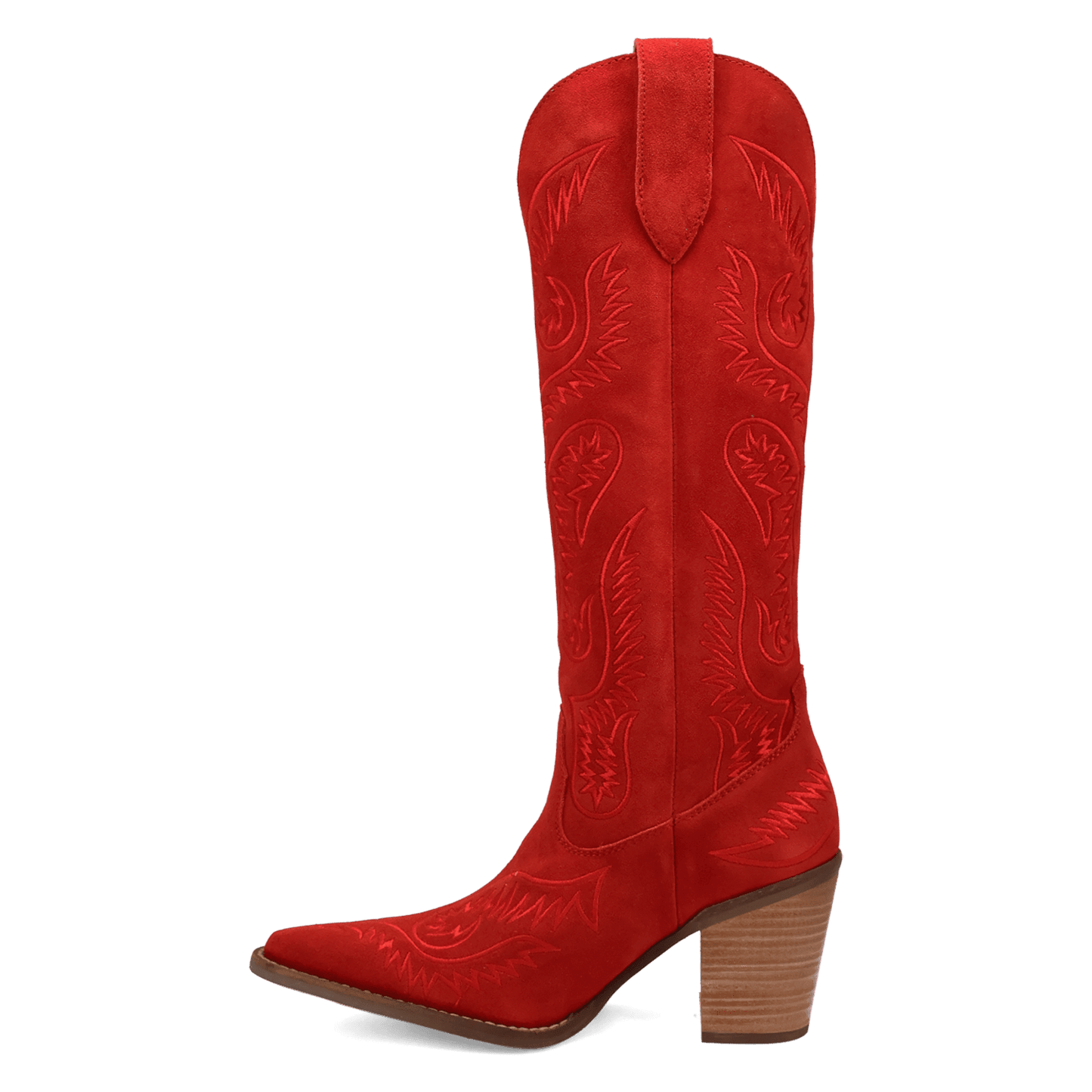 Women's Dingo Evita Leather Boot - Red - DI2253-RD