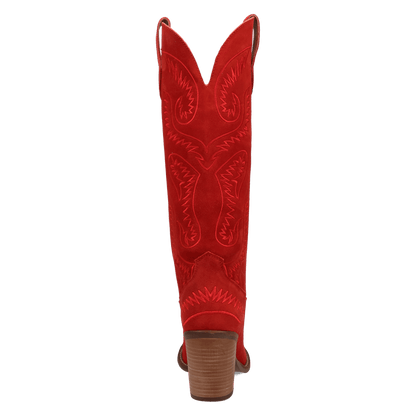 Women's Dingo Evita Leather Boot - Red - DI2253-RD