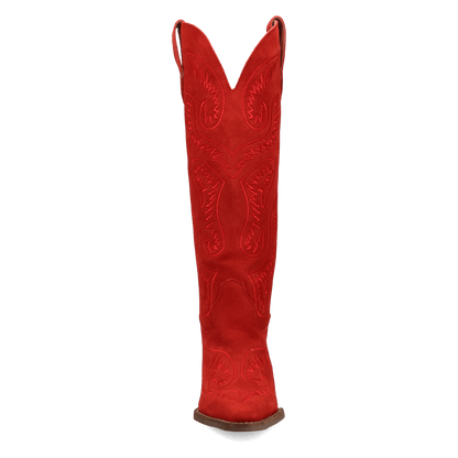 Women's Dingo Evita Leather Boot - Red - DI2253-RD