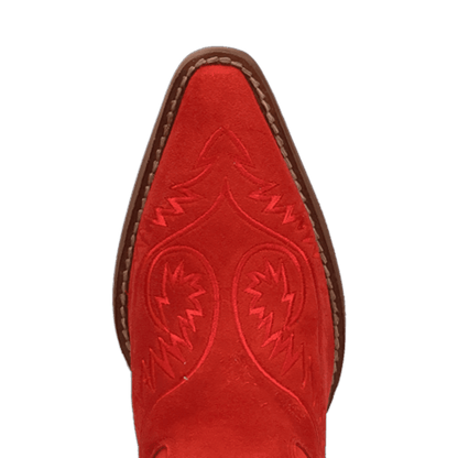 Women's Dingo Evita Leather Boot - Red - DI2253-RD