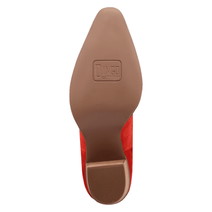 Women's Dingo Evita Leather Boot - Red - DI2253-RD