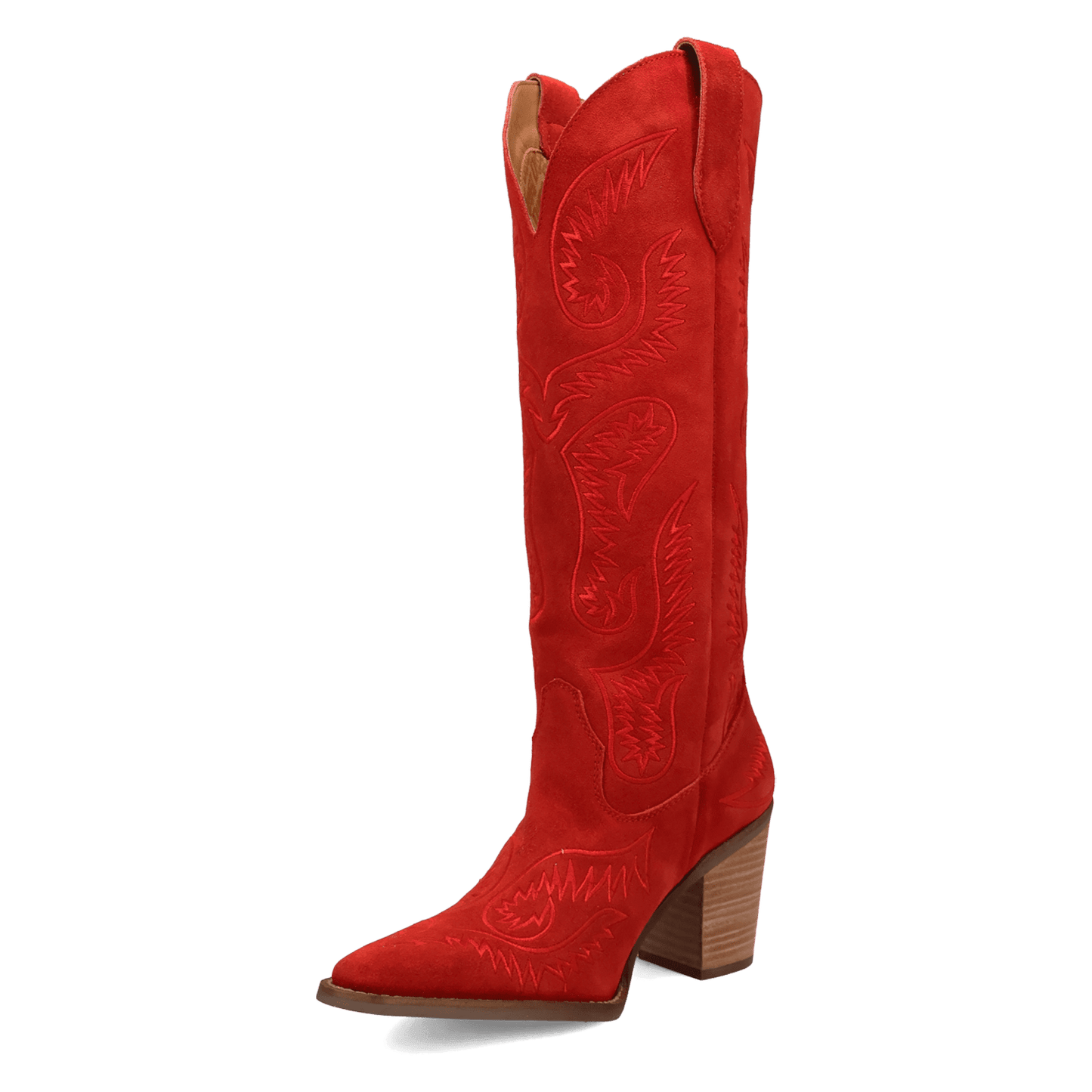 Women's Dingo Evita Leather Boot - Red - DI2253-RD