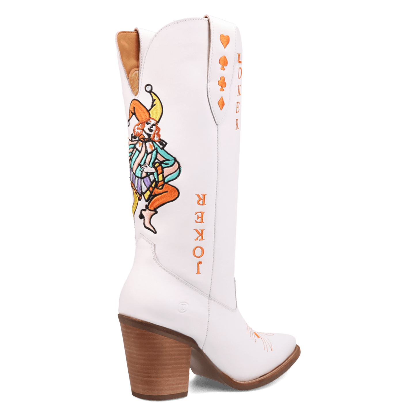 Women's Dingo Joker Leather Boot - White - DI2255-WH
