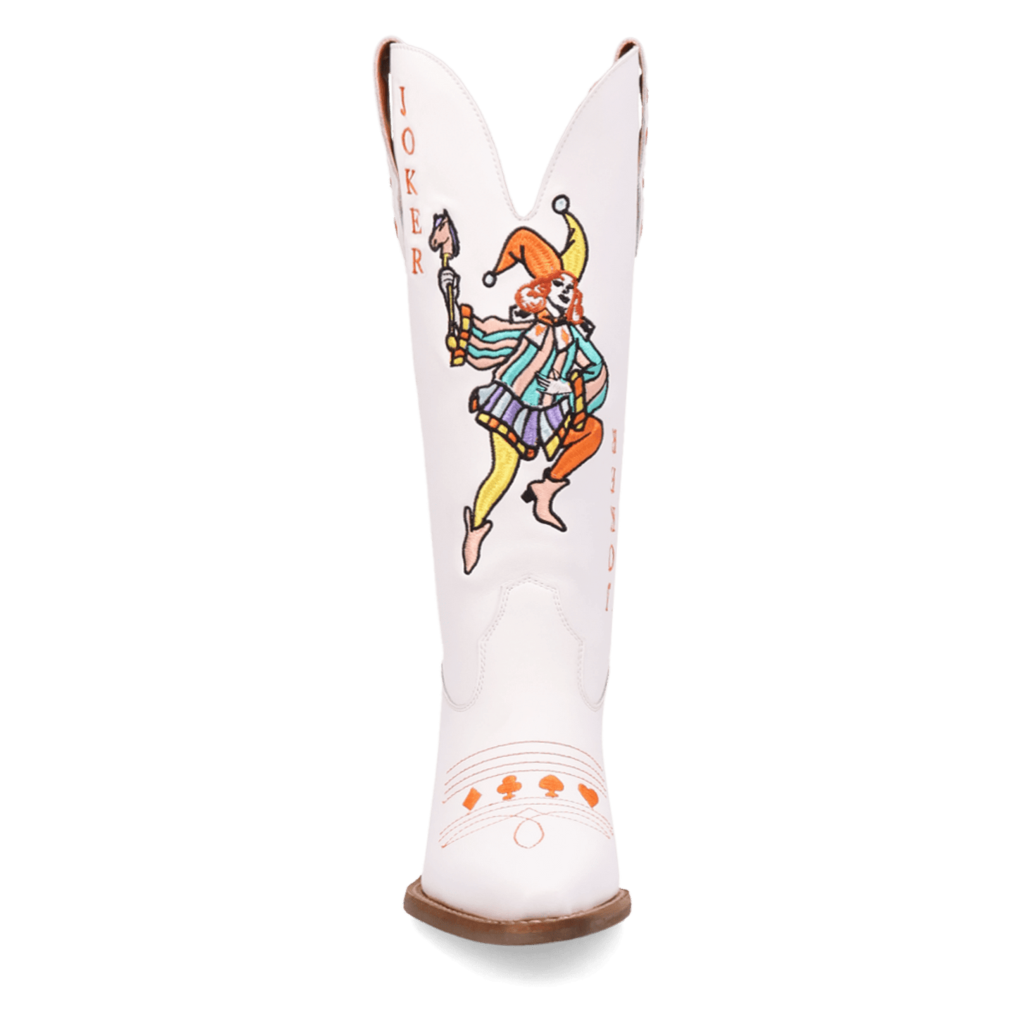 Women's Dingo Joker Leather Boot - White - DI2255-WH