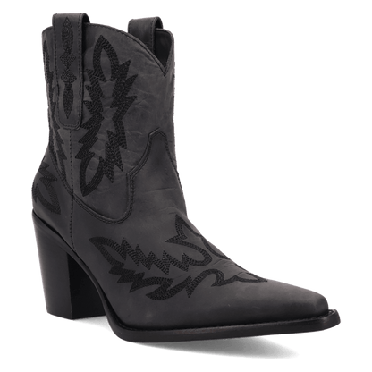 Women's Dingo Rocky Top Leather Bootie - Black - DI2272-BK
