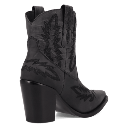 Women's Dingo Rocky Top Leather Bootie - Black - DI2272-BK