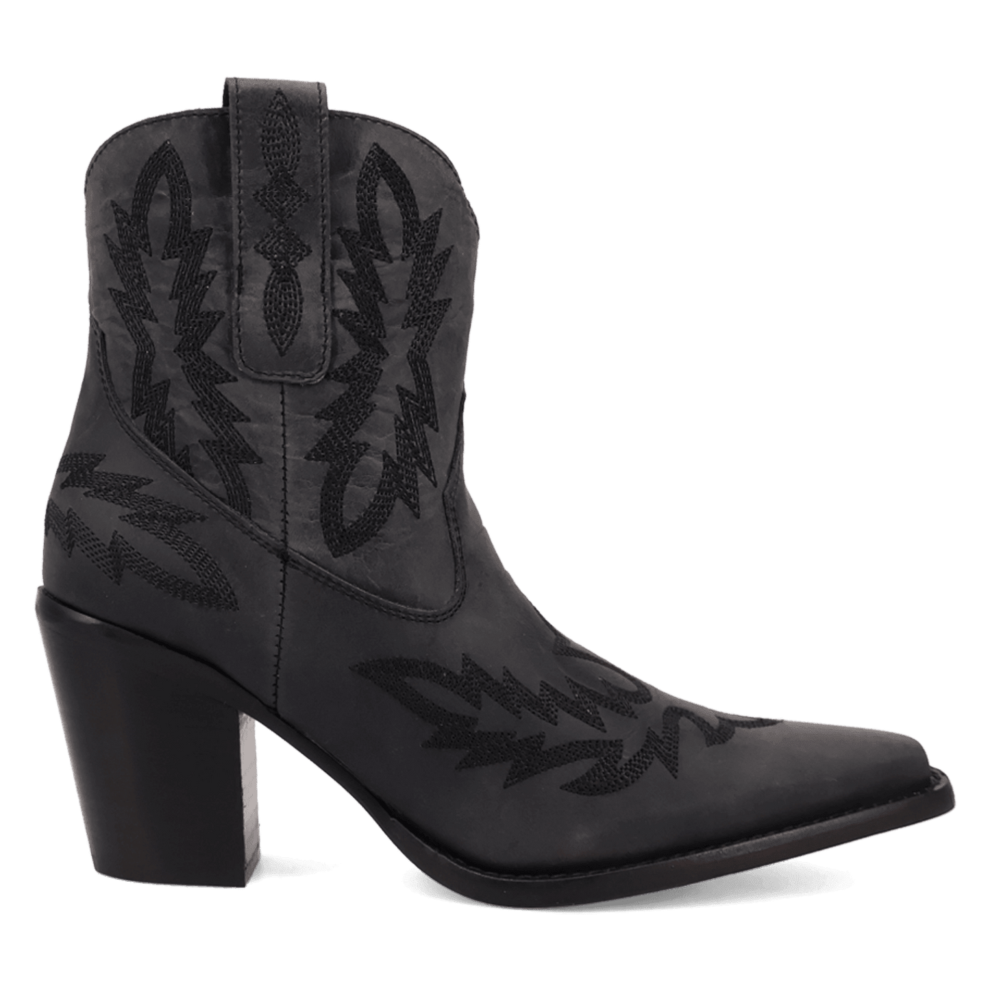 Women's Dingo Rocky Top Leather Bootie - Black - DI2272-BK