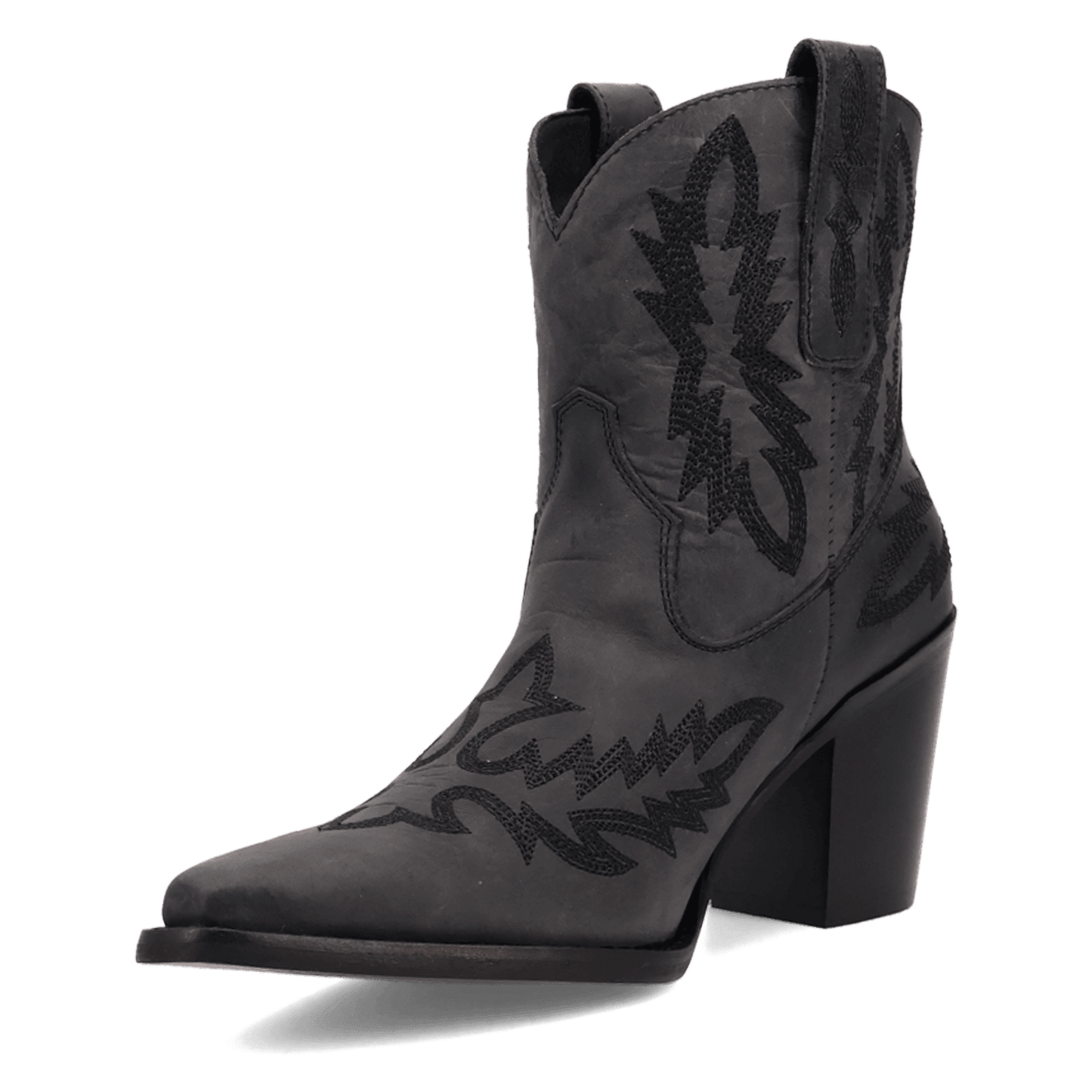 Women's Dingo Rocky Top Leather Bootie - Black - DI2272-BK