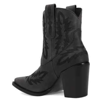 Women's Dingo Rocky Top Leather Bootie - Black - DI2272-BK