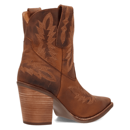 Women's Dingo Rocky Top Leather Bootie - Brown - DI2272-BN