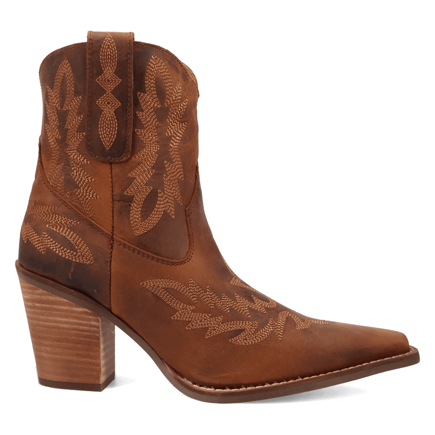Women's Dingo Rocky Top Leather Bootie - Brown - DI2272-BN