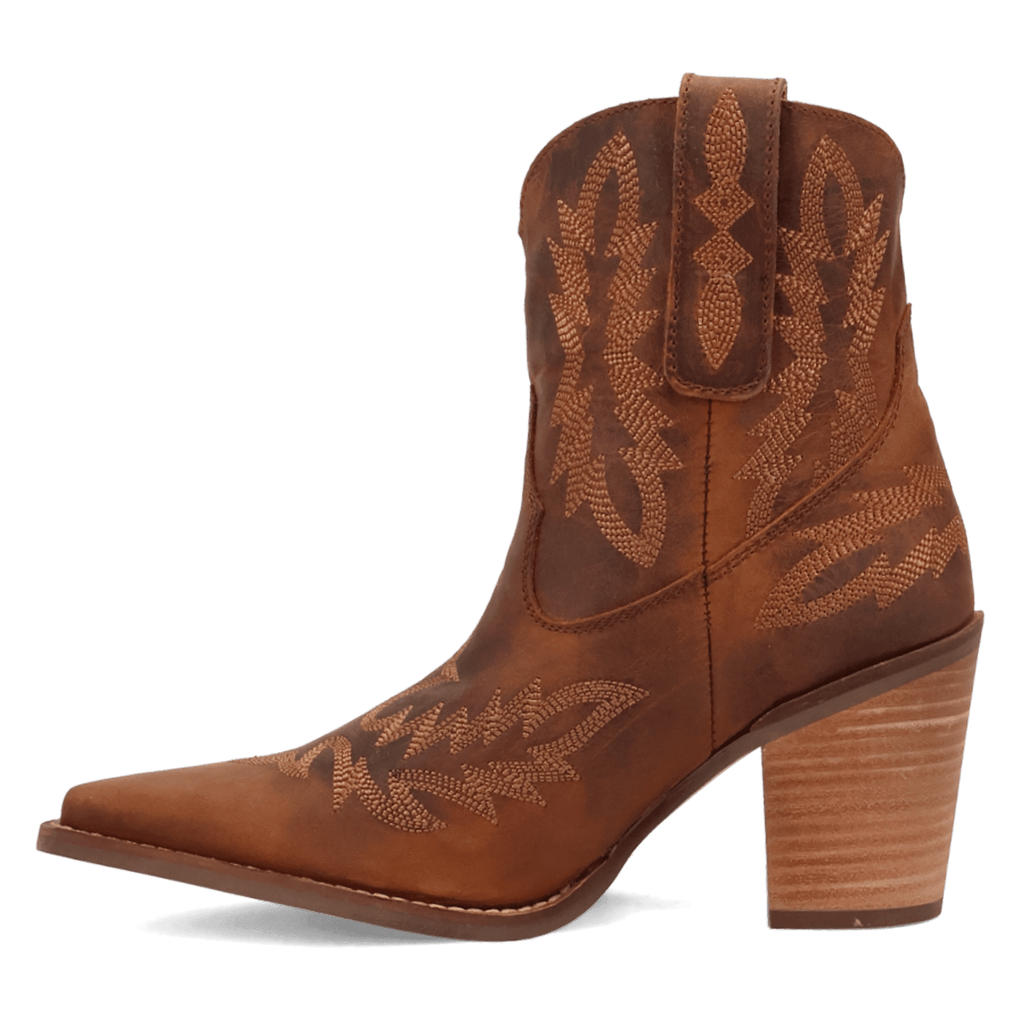 Women's Dingo Rocky Top Leather Bootie - Brown - DI2272-BN