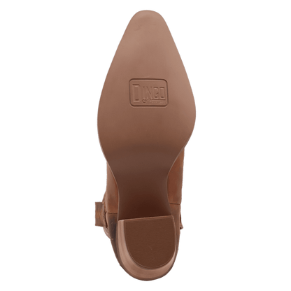 Women's Dingo Rocky Top Leather Bootie - Brown - DI2272-BN