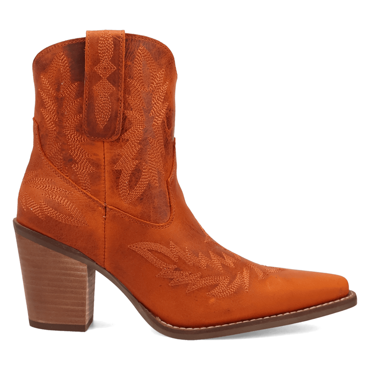 Women's Dingo Rocky Top Leather Bootie - Rust - DI2272-BN82