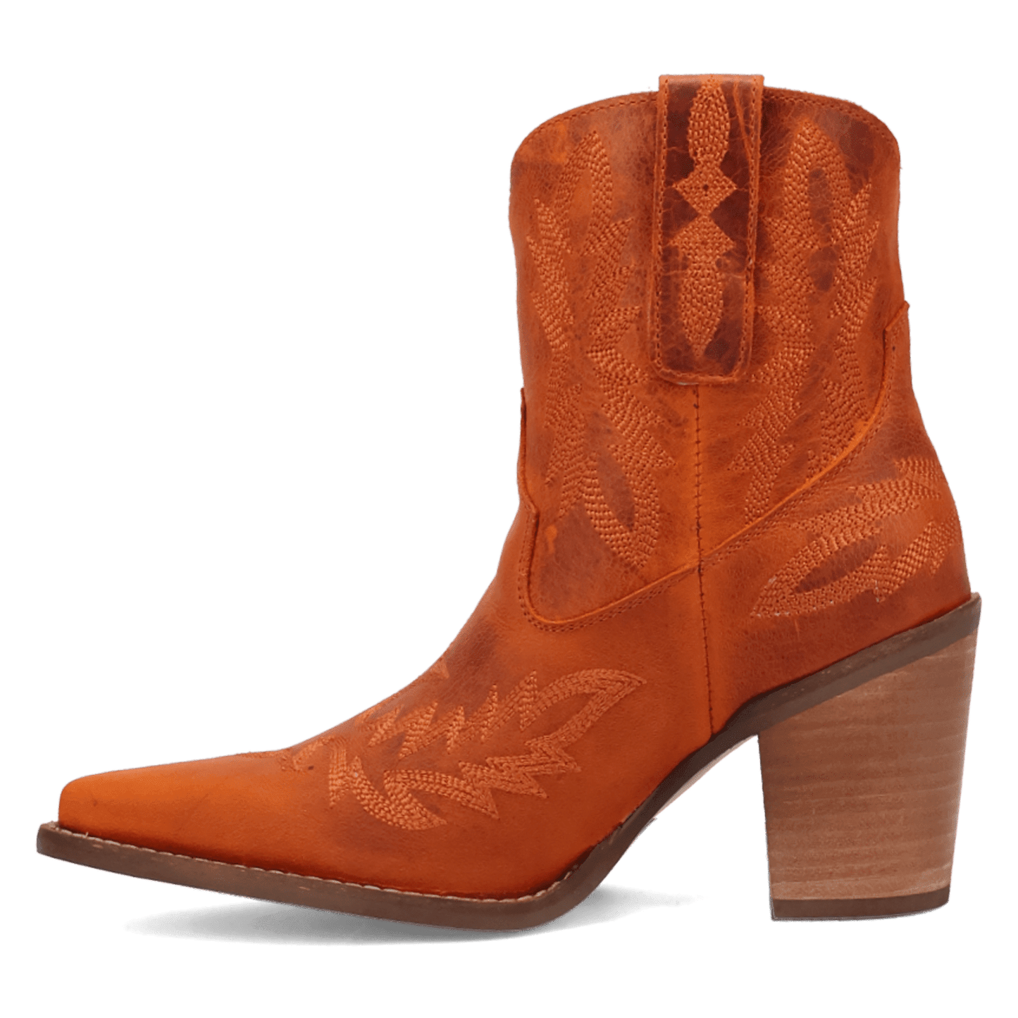 Women's Dingo Rocky Top Leather Bootie - Rust - DI2272-BN82