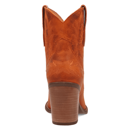 Women's Dingo Rocky Top Leather Bootie - Rust - DI2272-BN82