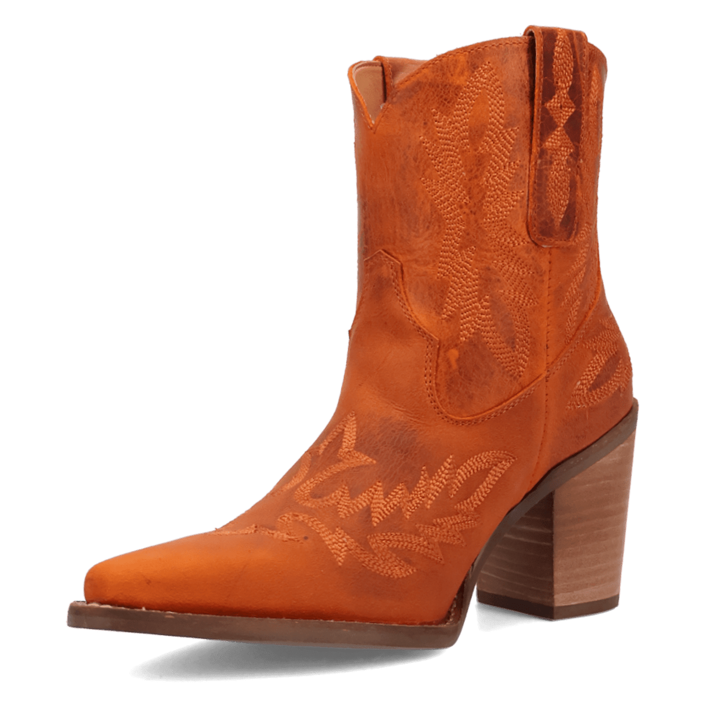 Women's Dingo Rocky Top Leather Bootie - Rust - DI2272-BN82