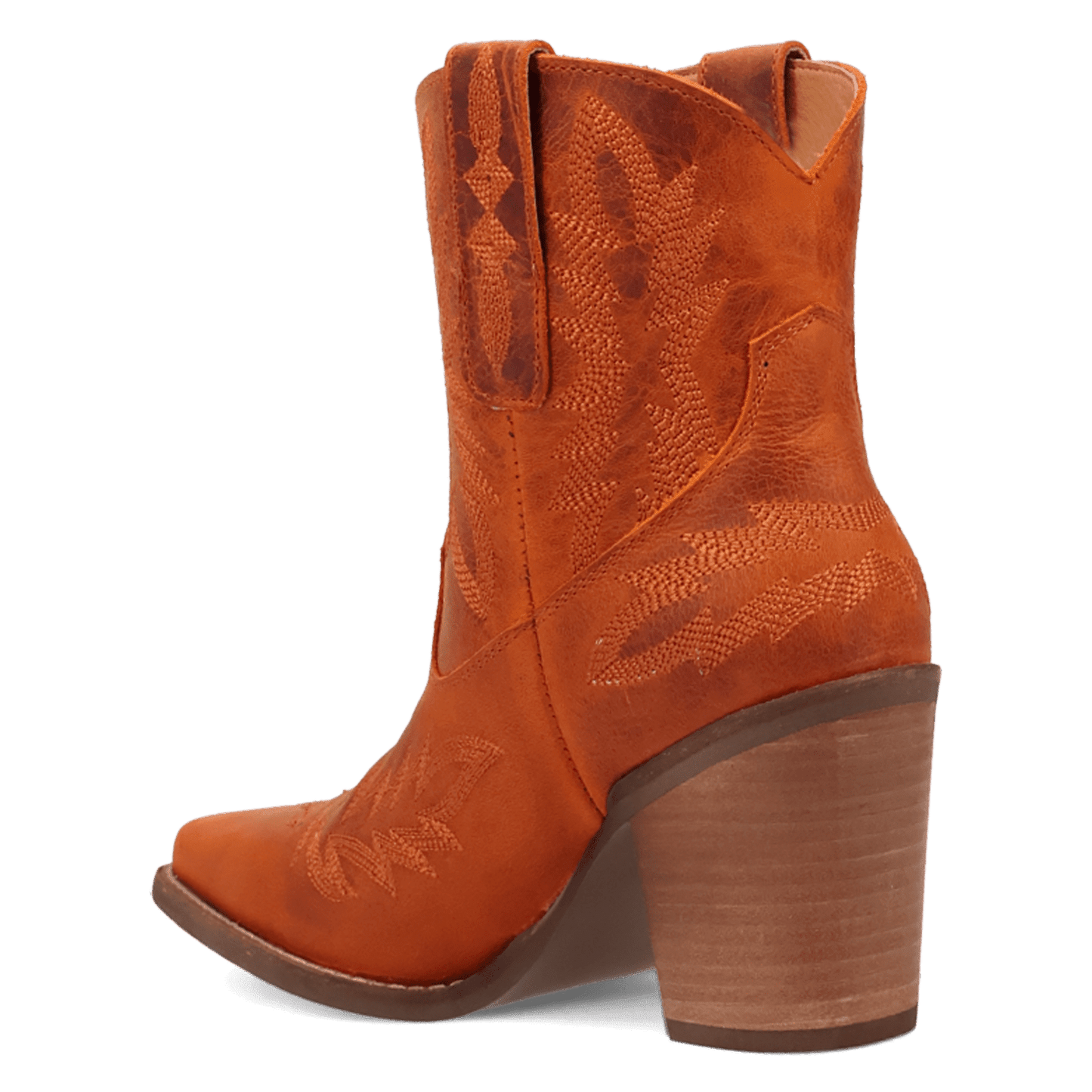 Women's Dingo Rocky Top Leather Bootie - Rust - DI2272-BN82