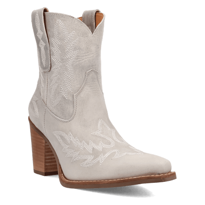 Women's Dingo Rocky Top Leather Bootie - White - DI2272-WH