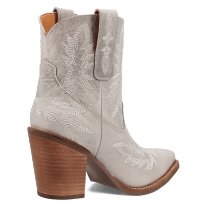 Women's Dingo Rocky Top Leather Bootie - White - DI2272-WH