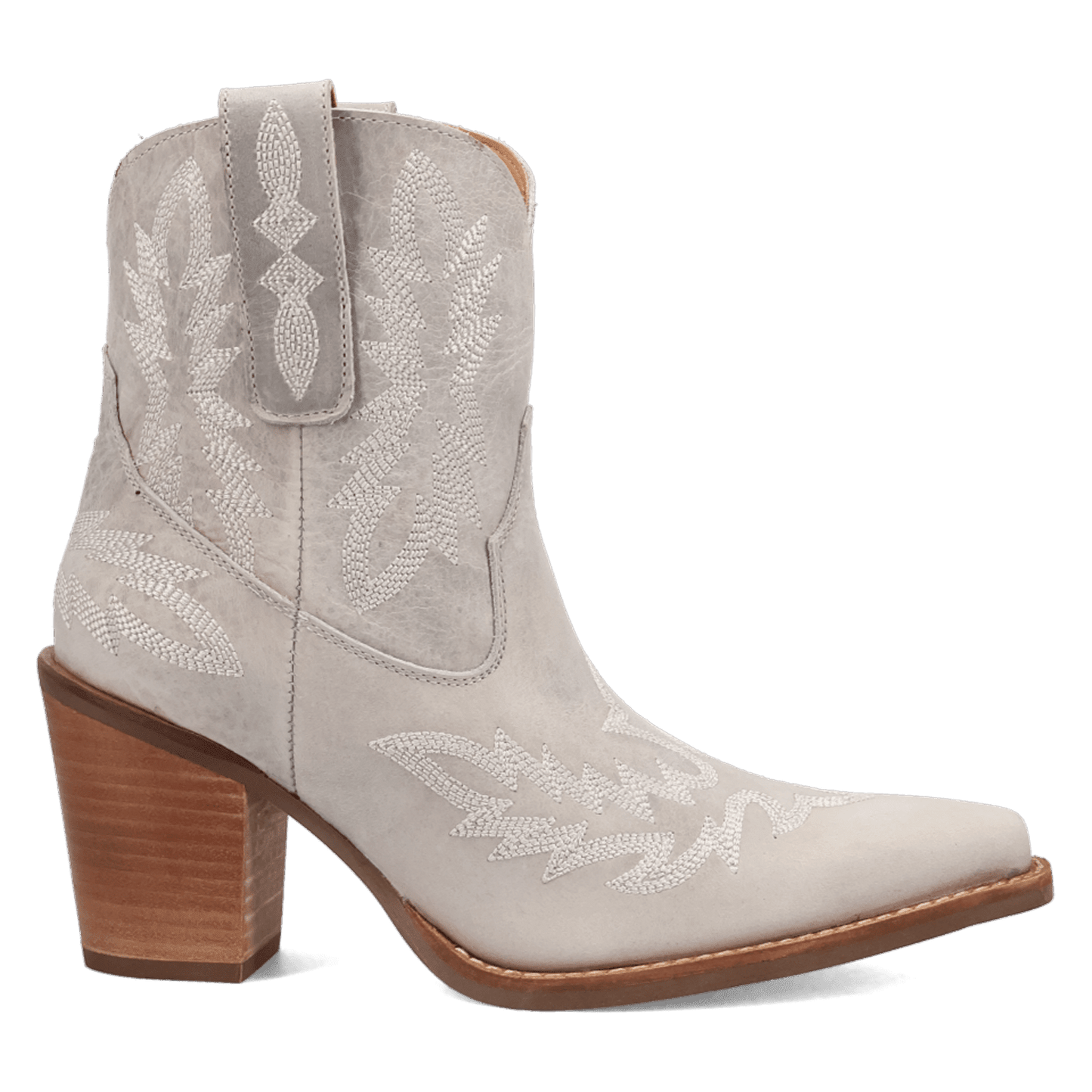 Women's Dingo Rocky Top Leather Bootie - White - DI2272-WH