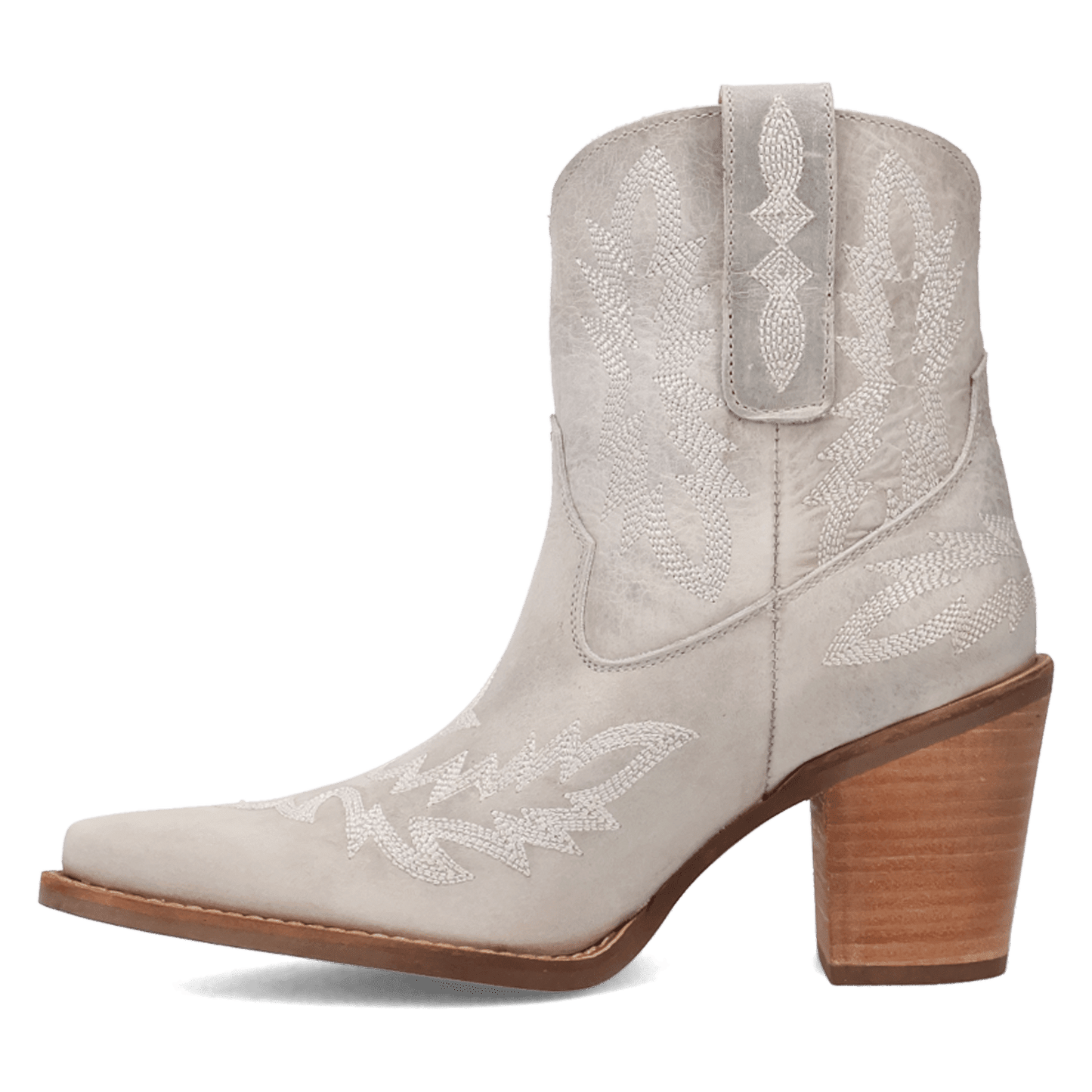 Women's Dingo Rocky Top Leather Bootie - White - DI2272-WH