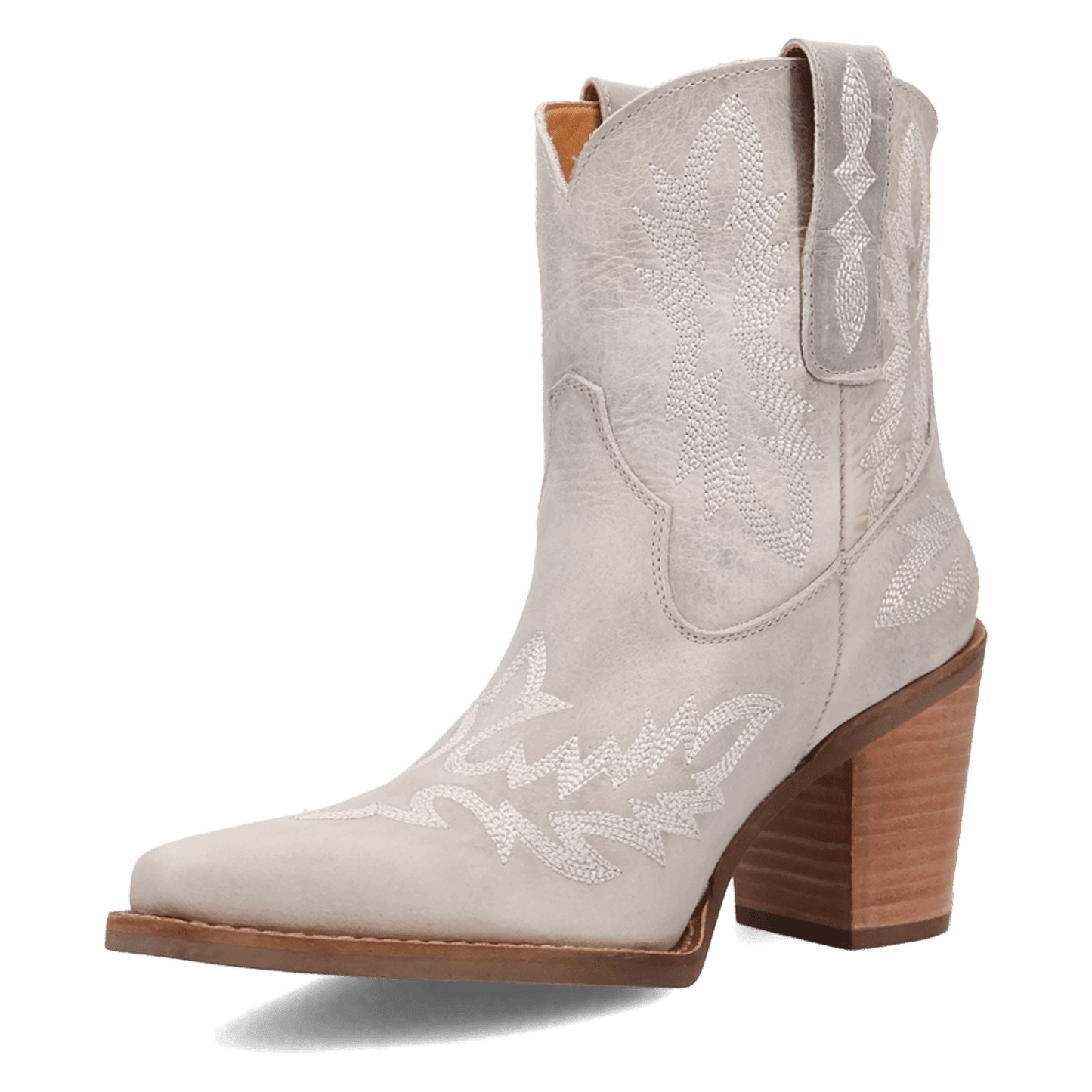 Women's Dingo Rocky Top Leather Bootie - White - DI2272-WH