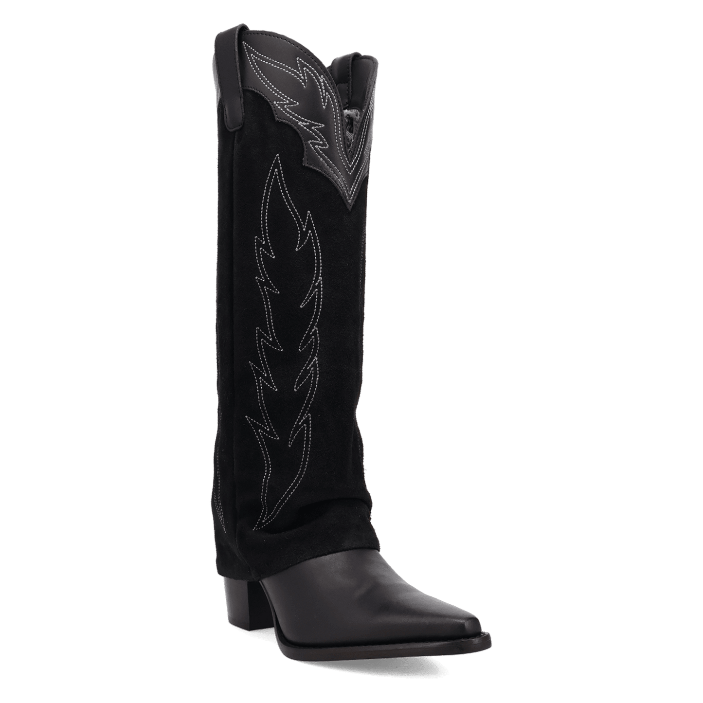Women's Dingo Wild Fire  Leather Boot - Black - DI2280-BK