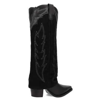 Women's Dingo Wild Fire  Leather Boot - Black - DI2280-BK