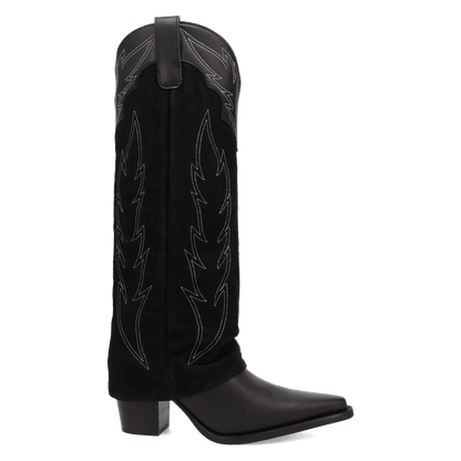 Women's Dingo Wild Fire  Leather Boot - Black - DI2280-BK