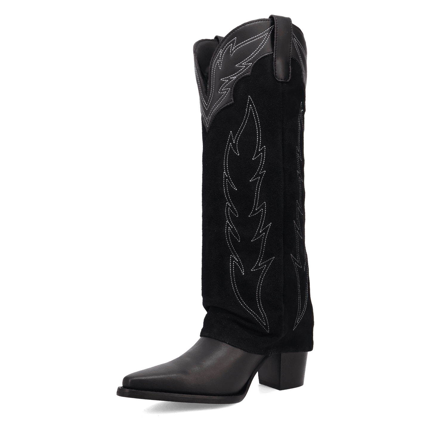 Women's Dingo Wild Fire  Leather Boot - Black - DI2280-BK