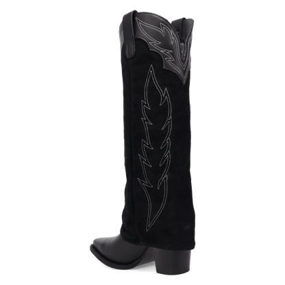 Women's Dingo Wild Fire  Leather Boot - Black - DI2280-BK