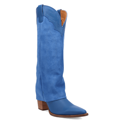 Women's Dingo Wild Fire  Leather Boot - Blue - DI2280-BL