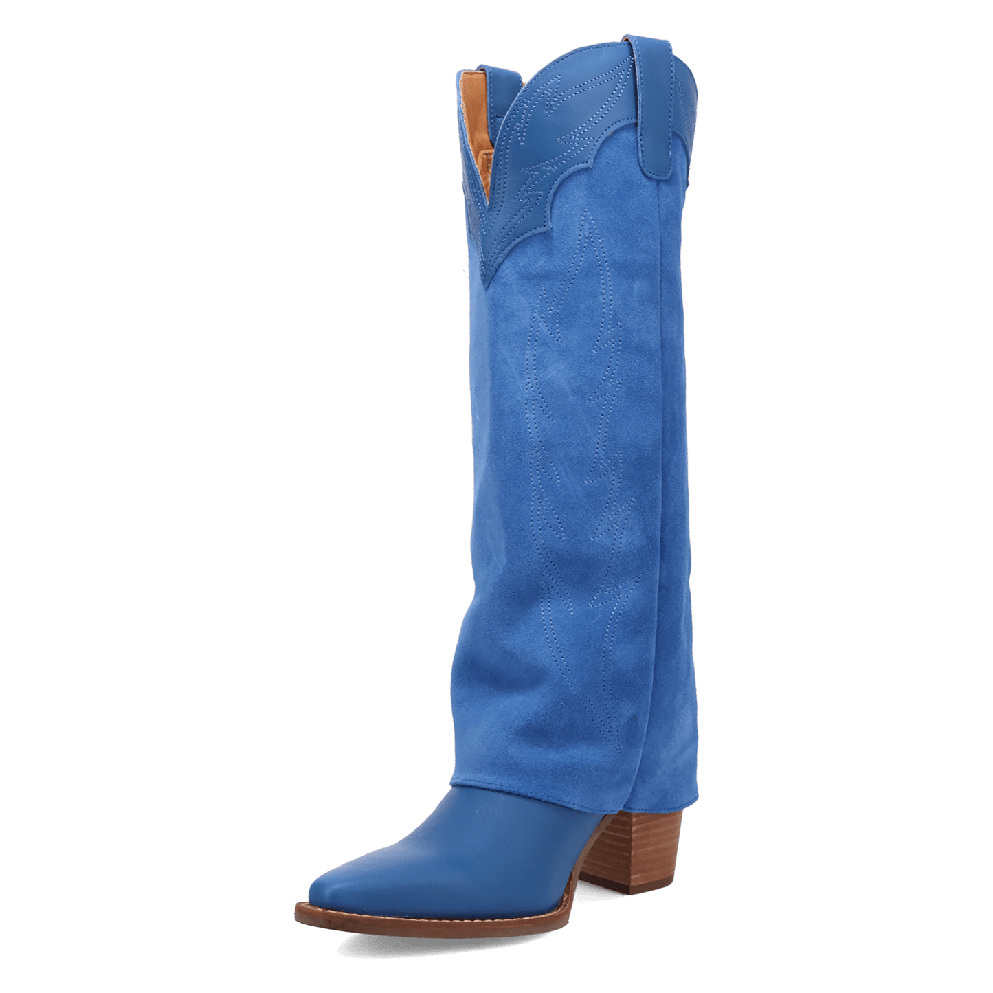 Women's Dingo Wild Fire  Leather Boot - Blue - DI2280-BL