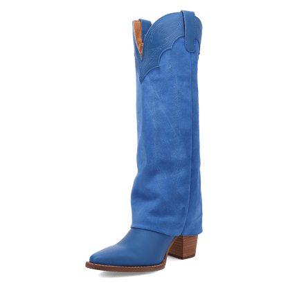 Women's Dingo Wild Fire  Leather Boot - Blue - DI2280-BL