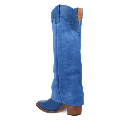 Women's Dingo Wild Fire  Leather Boot - Blue - DI2280-BL