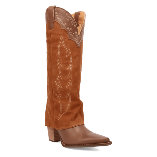 Women's Dingo Wild Fire  Leather Boot - Brown - DI2280-BN