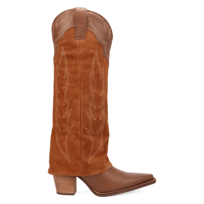 Women's Dingo Wild Fire  Leather Boot - Brown - DI2280-BN