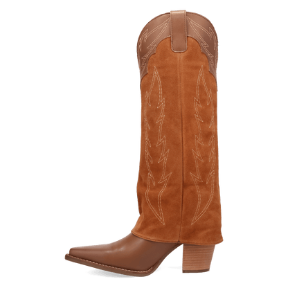 Women's Dingo Wild Fire  Leather Boot - Brown - DI2280-BN