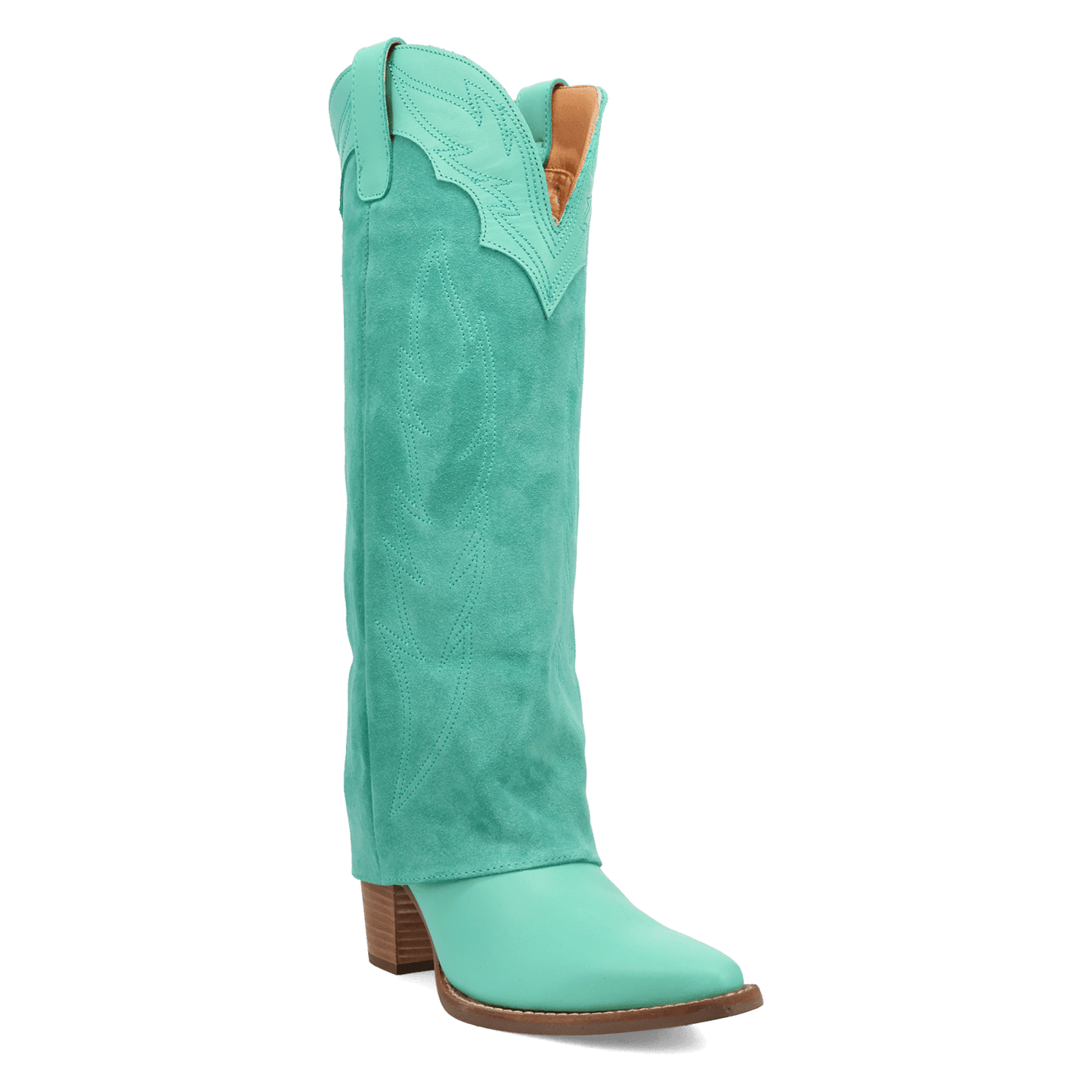 Women's Dingo Wild Fire  Leather Boot - Green - DI2280-GN