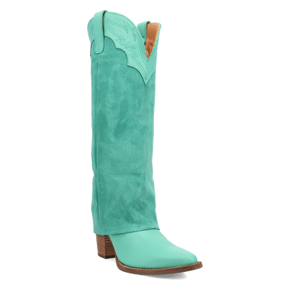 Women's Dingo Wild Fire  Leather Boot - Green - DI2280-GN