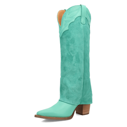 Women's Dingo Wild Fire  Leather Boot - Green - DI2280-GN