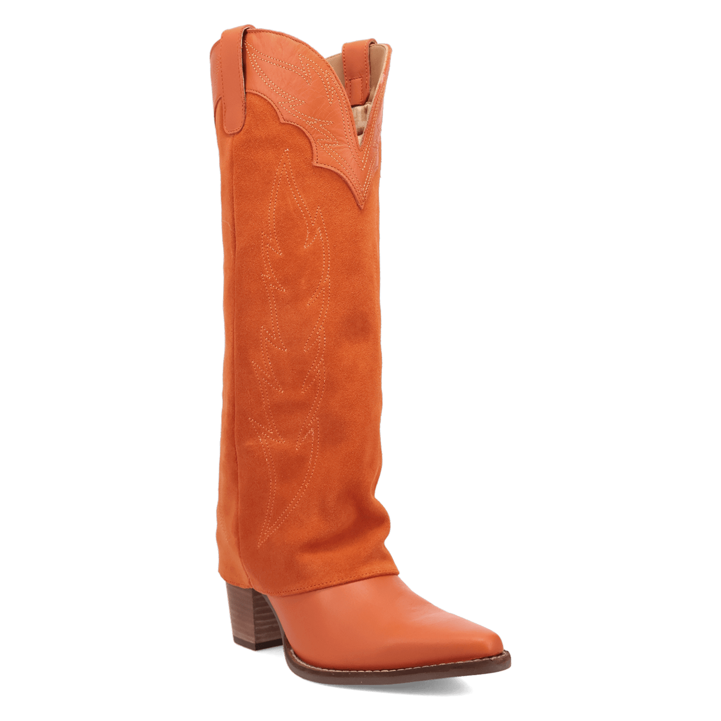 Women's Dingo Wild Fire  Leather Boot - Orange - DI2280-OR