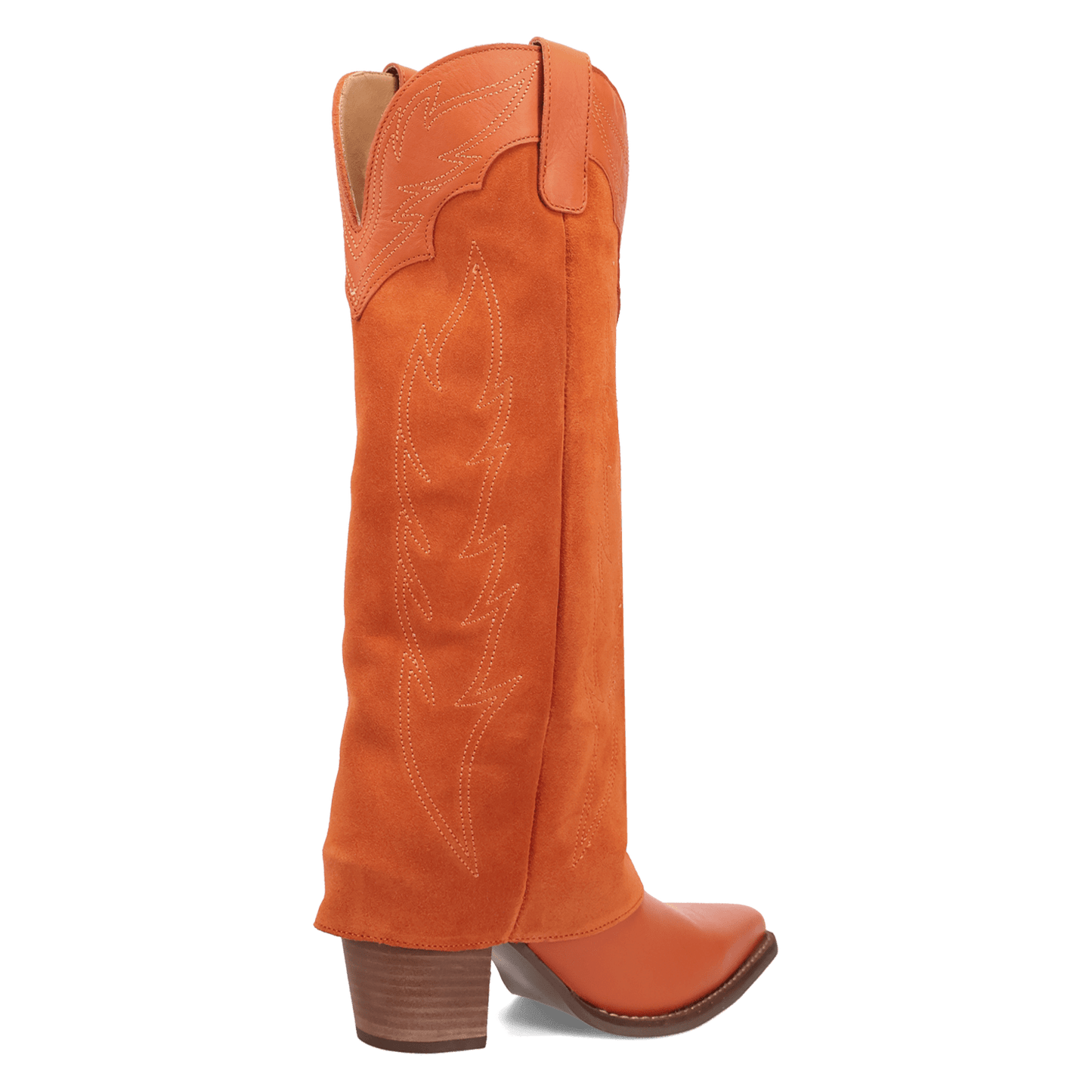 Women's Dingo Wild Fire  Leather Boot - Orange - DI2280-OR