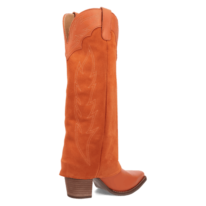 Women's Dingo Wild Fire  Leather Boot - Orange - DI2280-OR