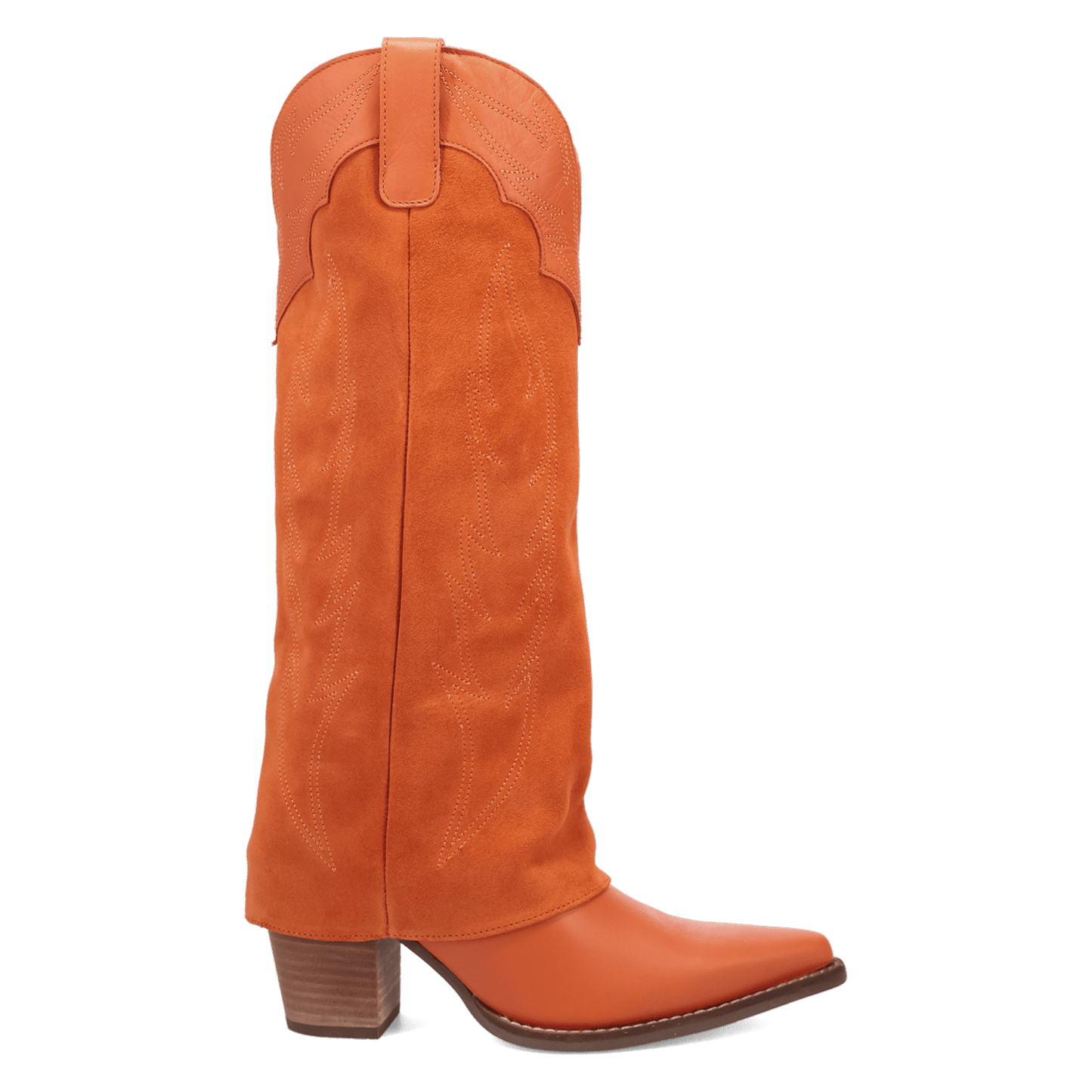 Women's Dingo Wild Fire  Leather Boot - Orange - DI2280-OR