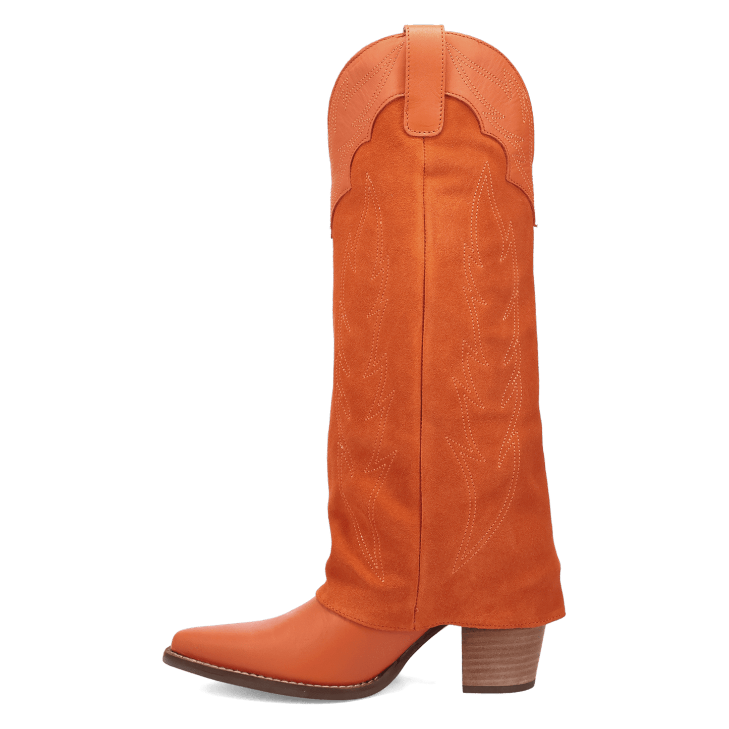 Women's Dingo Wild Fire  Leather Boot - Orange - DI2280-OR