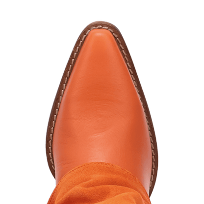 Women's Dingo Wild Fire  Leather Boot - Orange - DI2280-OR